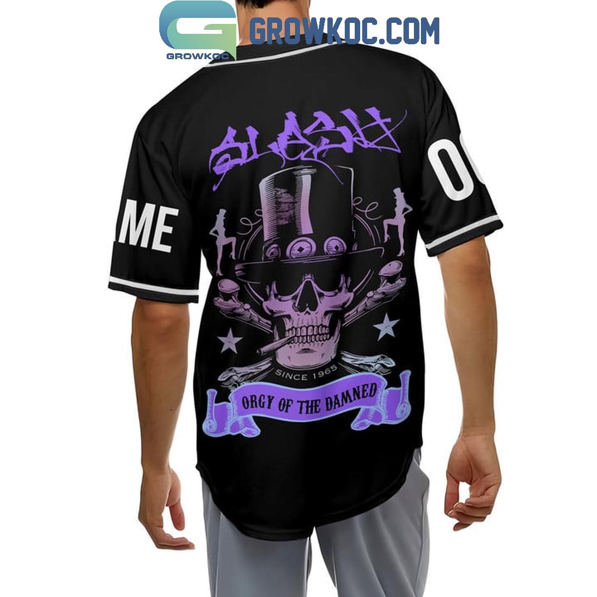 Slash Orgy Of The Damned Personalized Baseball Jersey