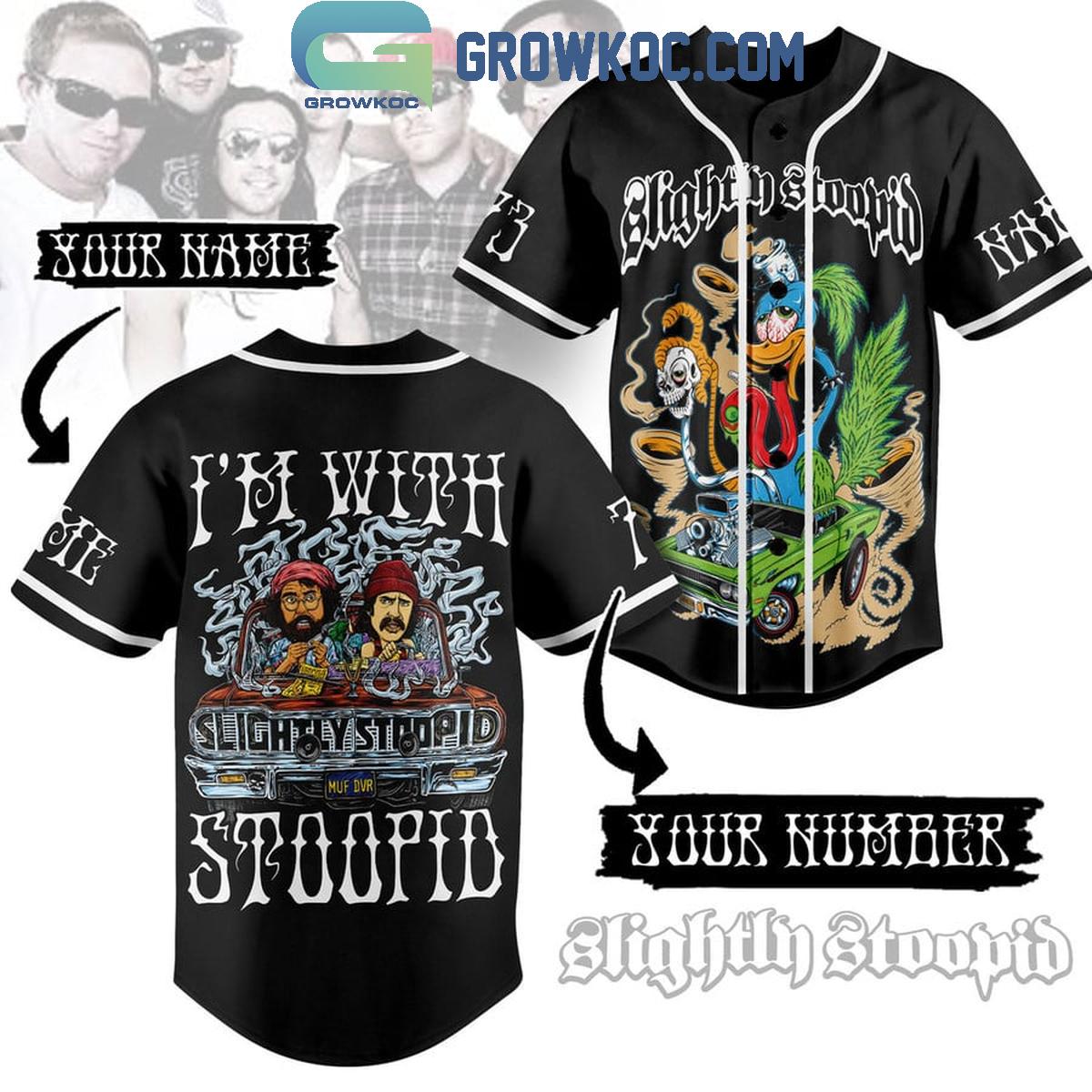 Slightly Stoopid I’m With Slightly Stoopid Personalized Baseball Jersey