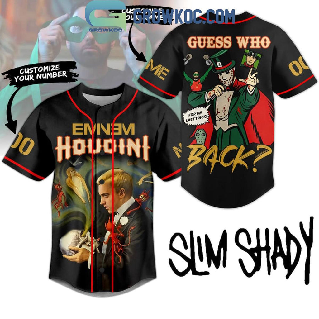 Slim Shady The Magician Guess Who’s Back Personalized Baseball Jersey