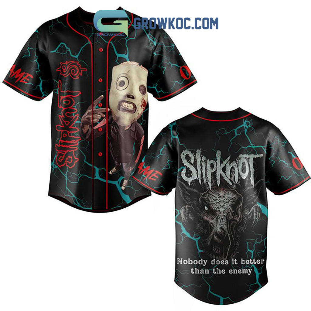 Slipknot Nobody Does It Better Than The Enemy Personalized Baseball Jersey