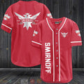 FASHION Smirnoff Baseball Jerseys Botton Shirt