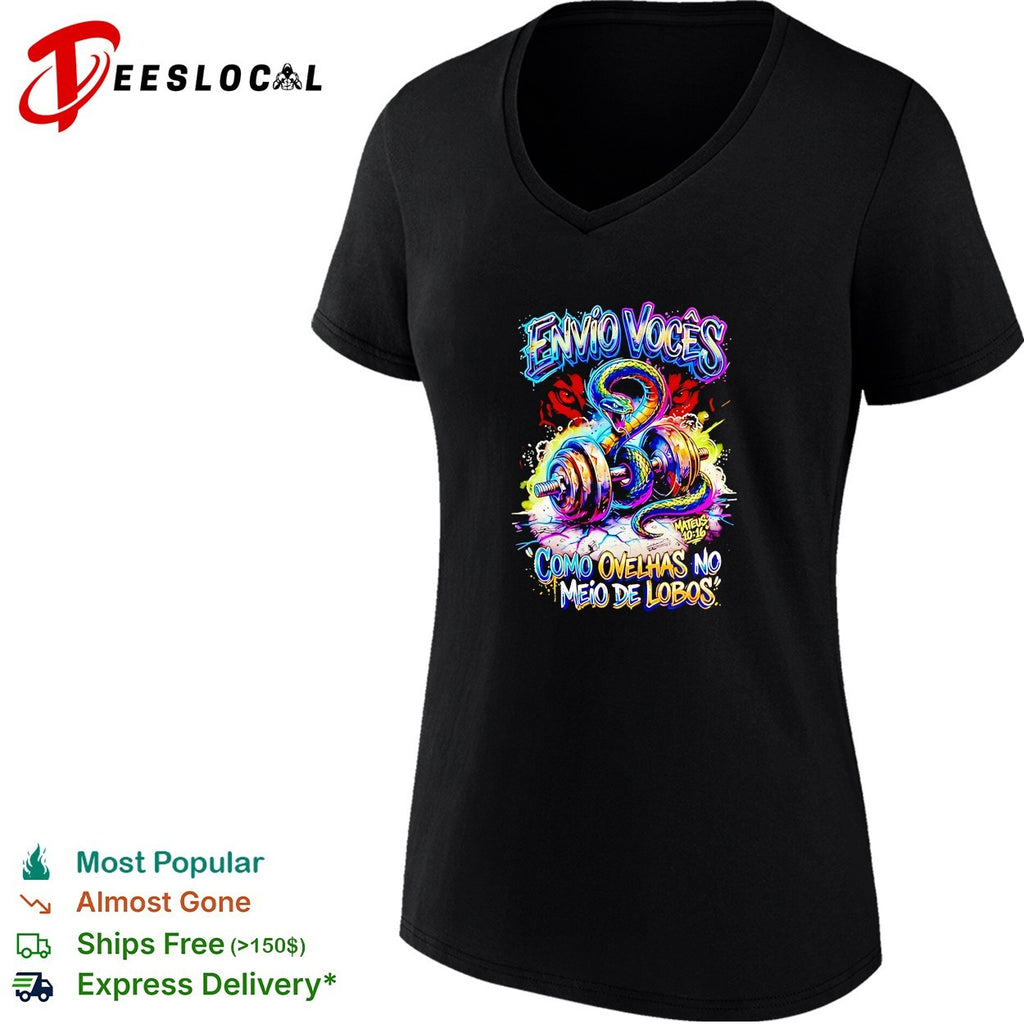Snake Envio Vocês Como Ovelhas no Meio de Lobos Mateus 10 16 graffiti style shirt