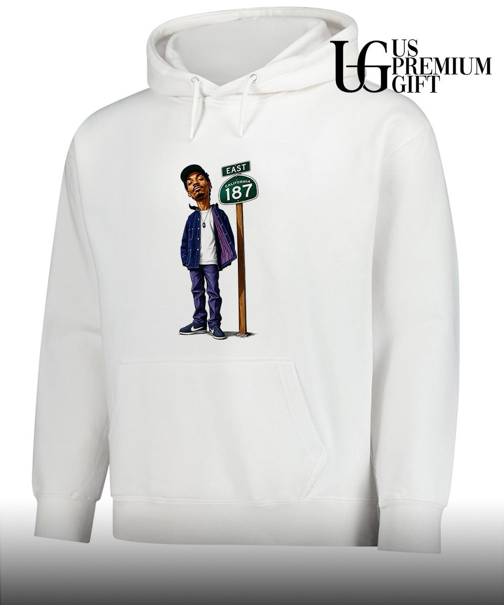 Snoop Dogg California 187 East Street Sign caricature shirt