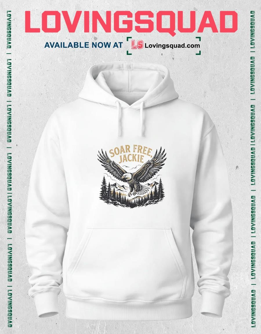 Soar Free Jackie Big Bear Bald Eagle Memorial T-Shirt