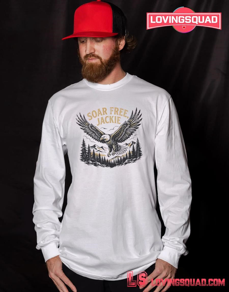 Soar Free Jackie Big Bear Bald Eagle Memorial T-Shirt
