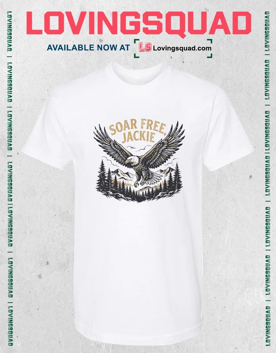 Soar Free Jackie Big Bear Bald Eagle Memorial T-Shirt