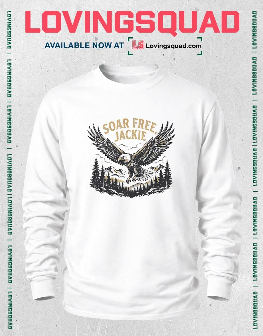 Soar Free Jackie Big Bear Bald Eagle Memorial T-Shirt