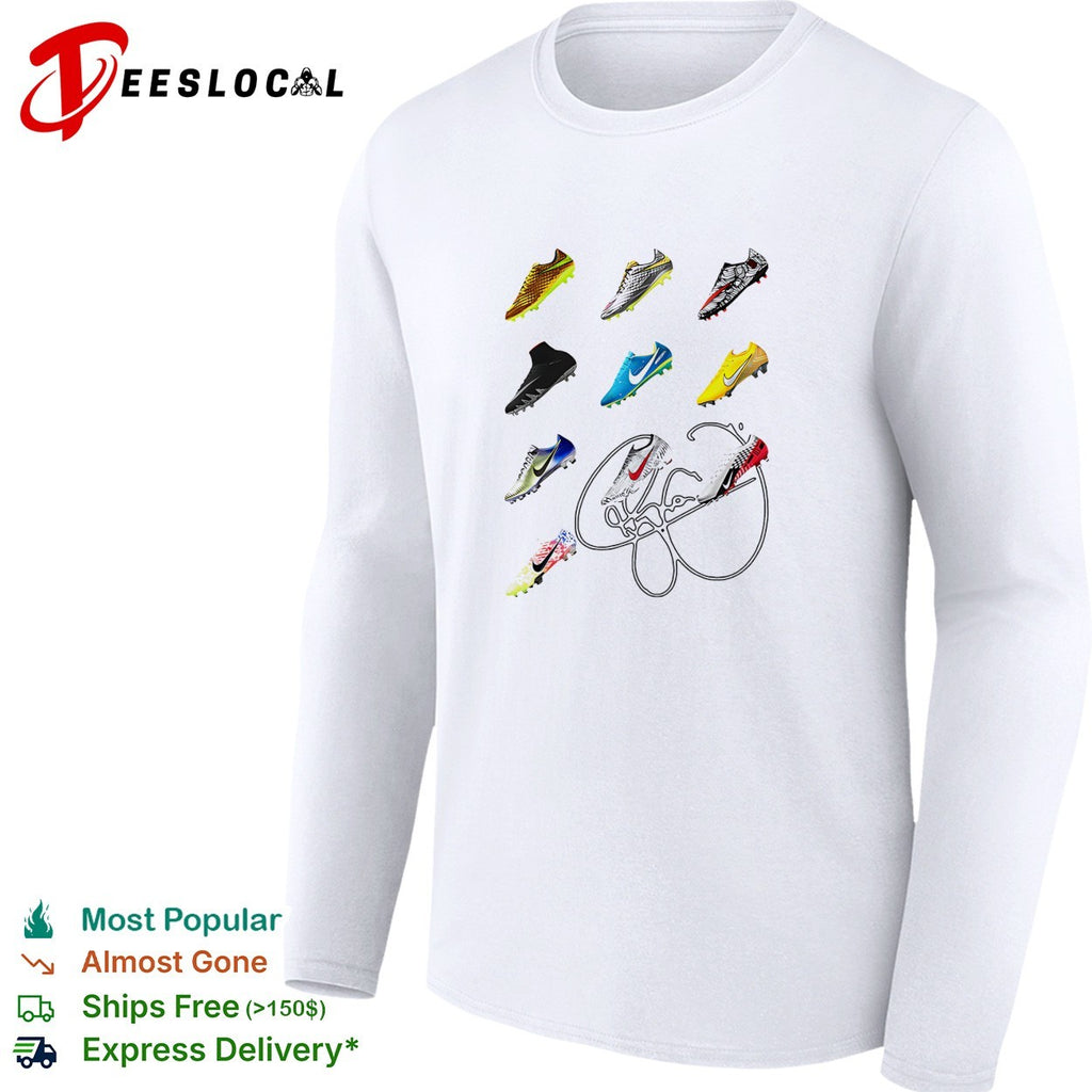 Soccer cleats collage signature shirt