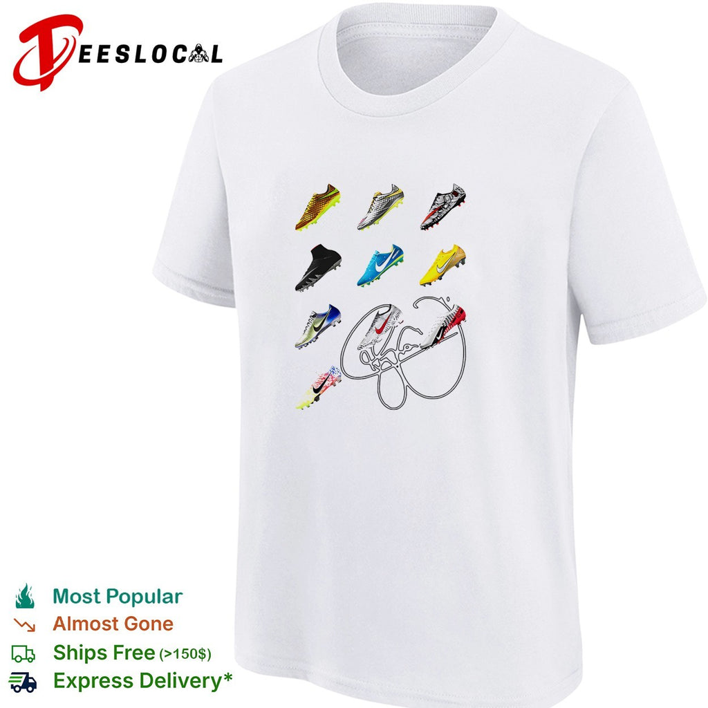 Soccer cleats collage signature shirt