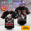 Social Distortion Don’t Drag Me Down Personalized Baseball Jersey