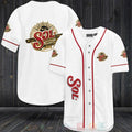 FASHION Sol Cerveza Baseball Jerseys Botton Shirt