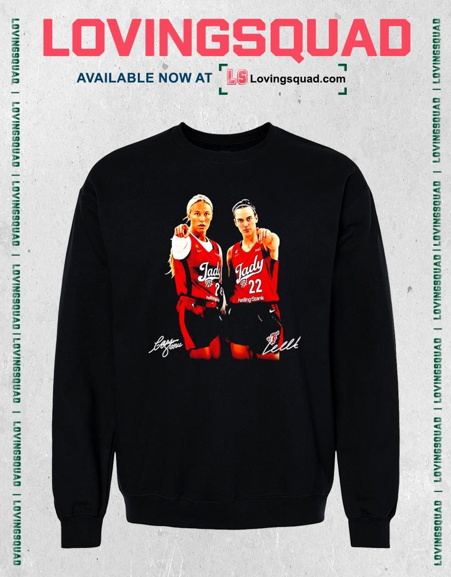 Sophie Cunningham And Caitlin Clark Indy Signatures T-Shirt