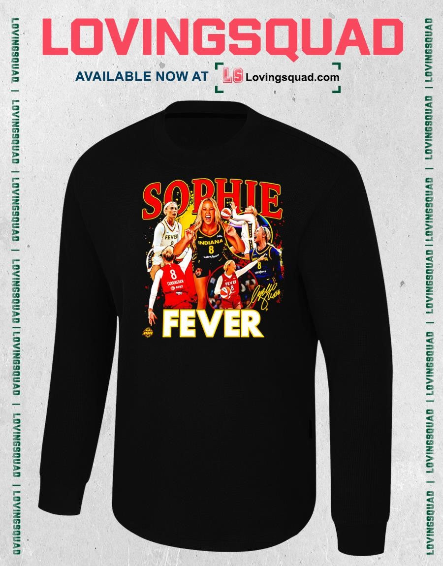 Sophie Cunningham Indiana Fever Basketball Player Crossroads Signature T-Shirt