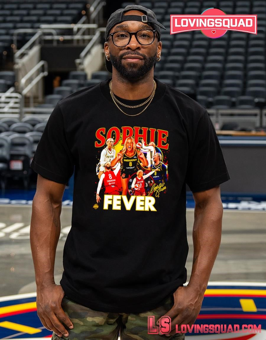 Sophie Cunningham Indiana Fever Basketball Player Crossroads Signature T-Shirt