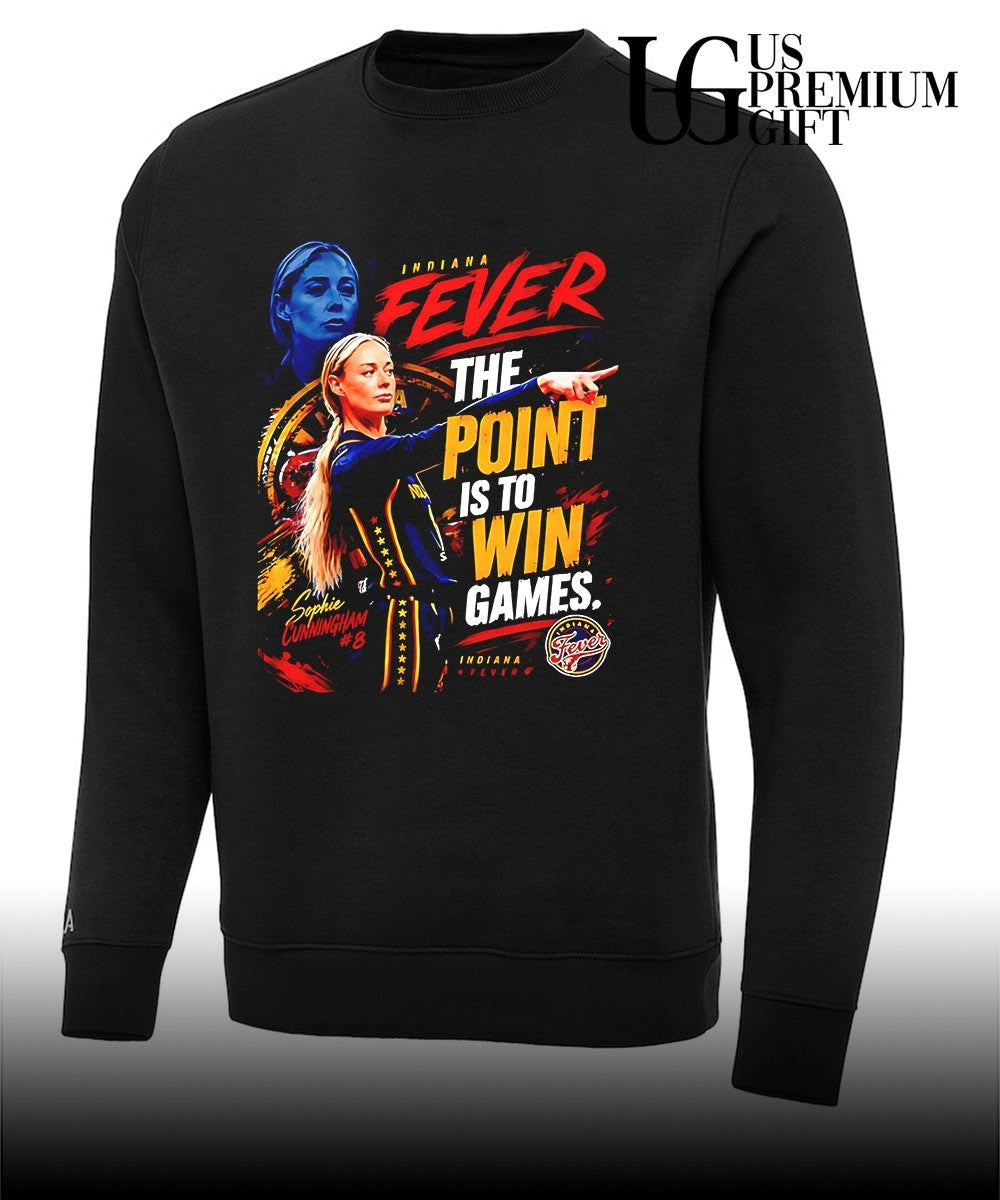 Sophie Cunningham Indiana Fever the point is to win games portrait shirt