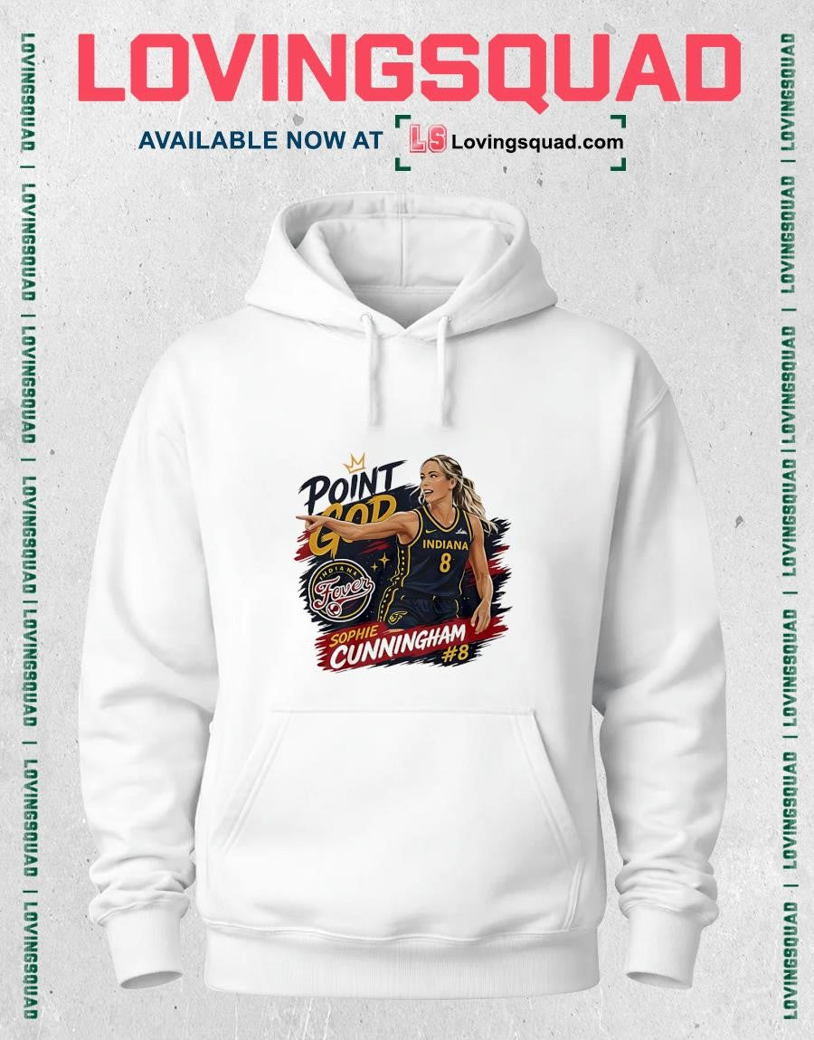 Sophie Point God Number 8 And Indiana And Fever Graphic Fan Shirt