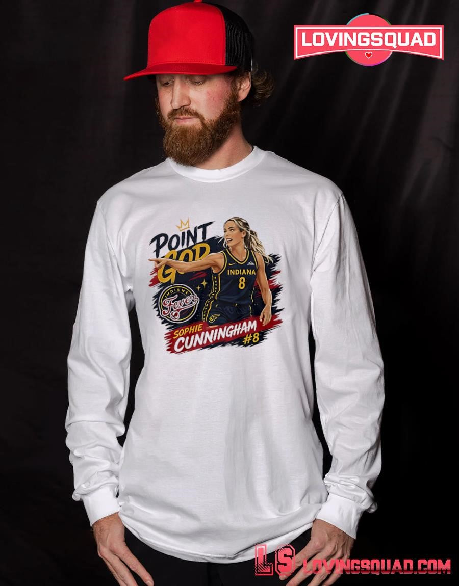 Sophie Point God Number 8 And Indiana And Fever Graphic Fan Shirt