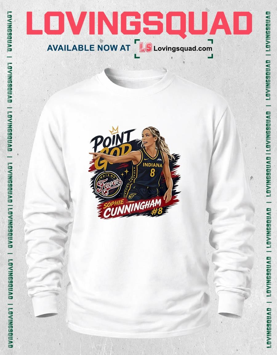 Sophie Point God Number 8 And Indiana And Fever Graphic Fan Shirt