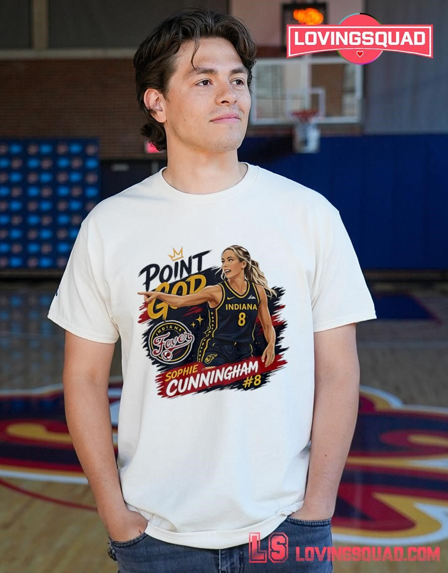 Sophie Point God Number 8 And Indiana And Fever Graphic Fan Shirt