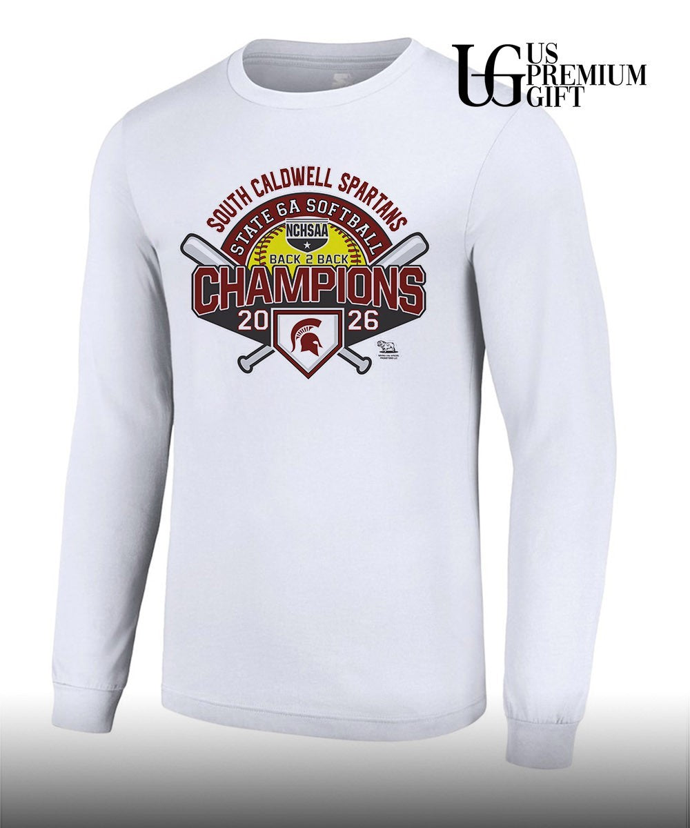 South Caldwell Spartans Back-to-back NCHSAA 6A Softball State Champions 2026 shirt