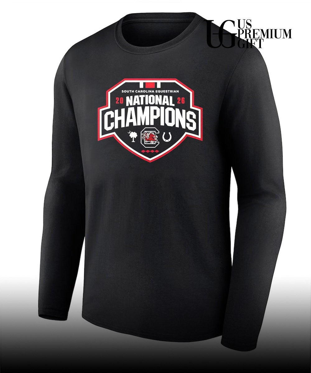 South Carolina Equestrian 20 26 National Champions Gamecock Team logo shirt
