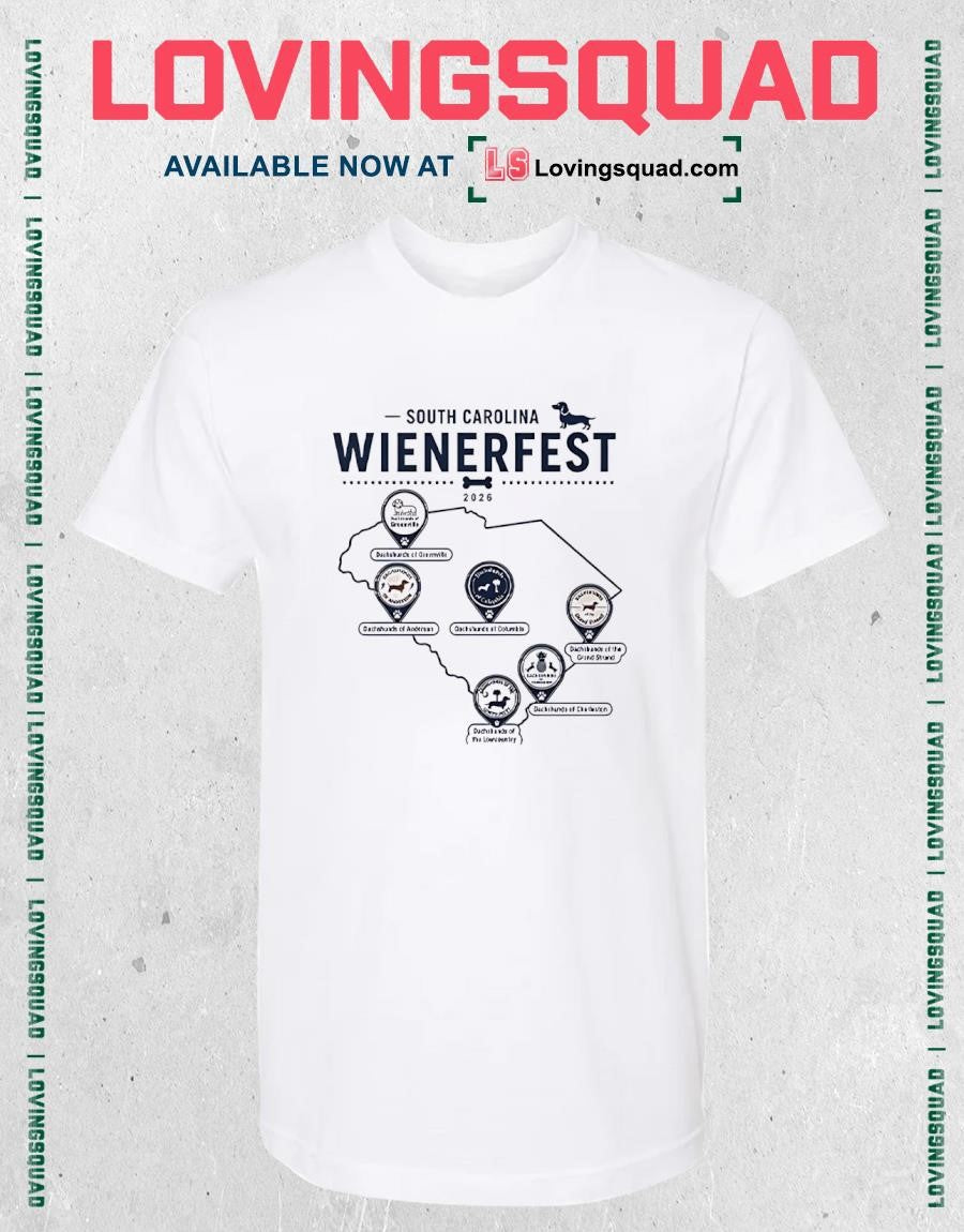 South Carolina Wienerfest 2026 Dachshund Festival Wiener Dog Lover South Carolina Dog Event Gift T Shirt