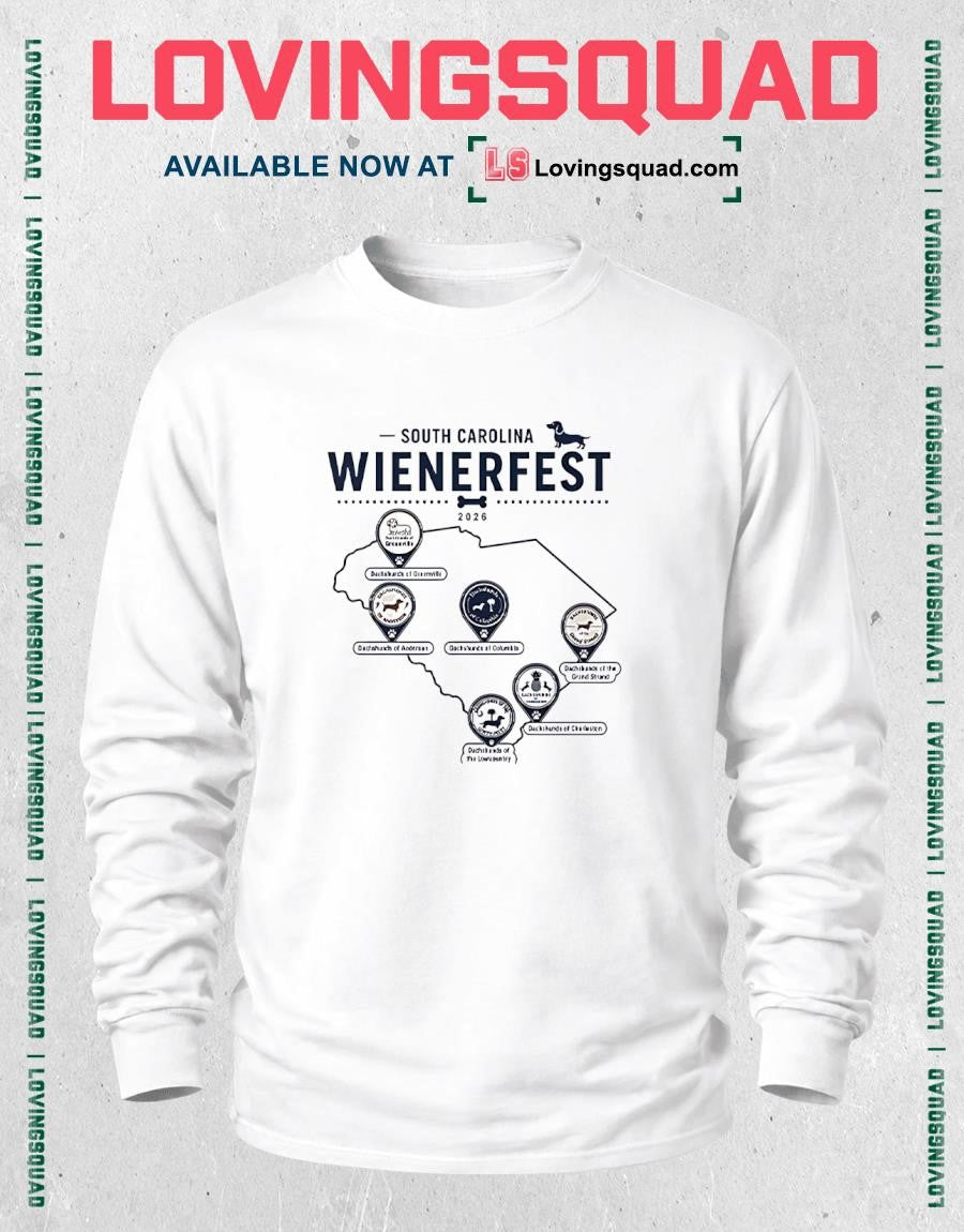 South Carolina Wienerfest 2026 Dachshund Festival Wiener Dog Lover South Carolina Dog Event Gift T Shirt