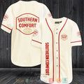 Southern Comfort white red Baseball shirt