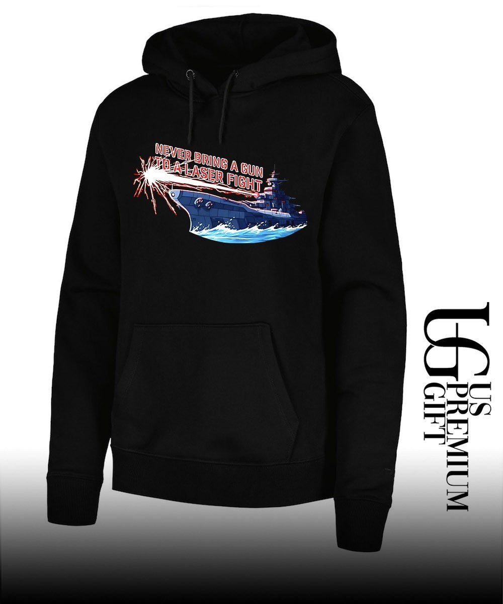 Space Battleship Yamato Never Bring a Gun to a Laser Fight shirt