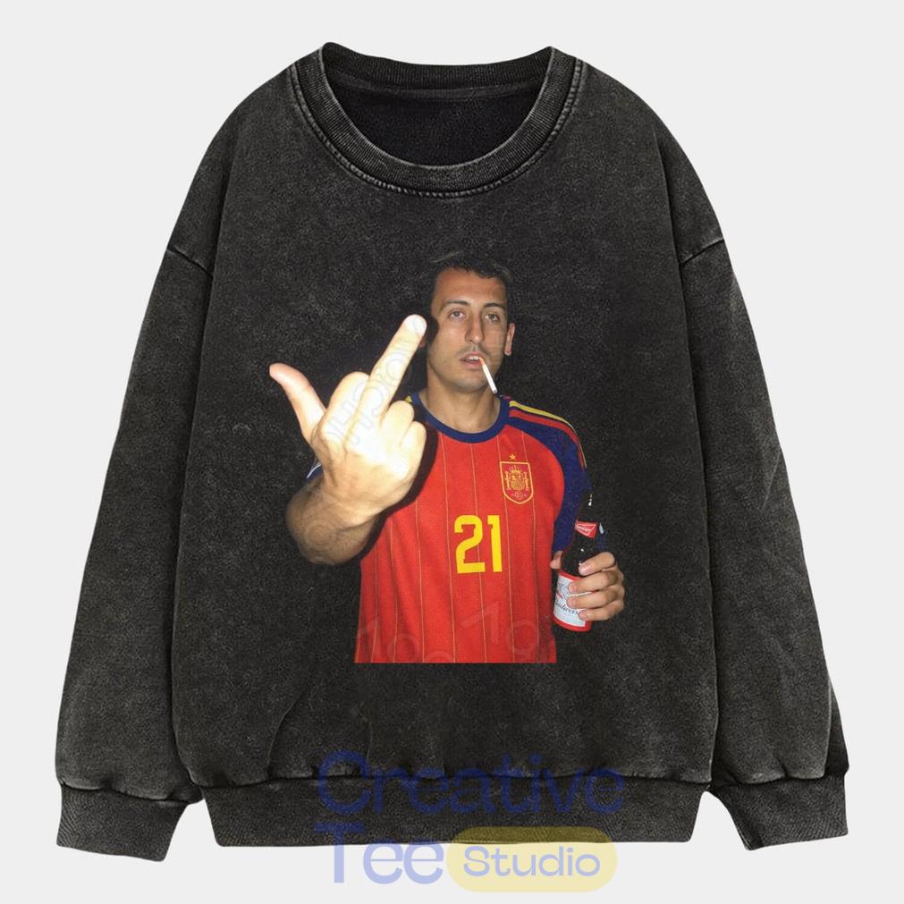 Spain Football Oyarzabal Drunk Middle Finger T-Shirt