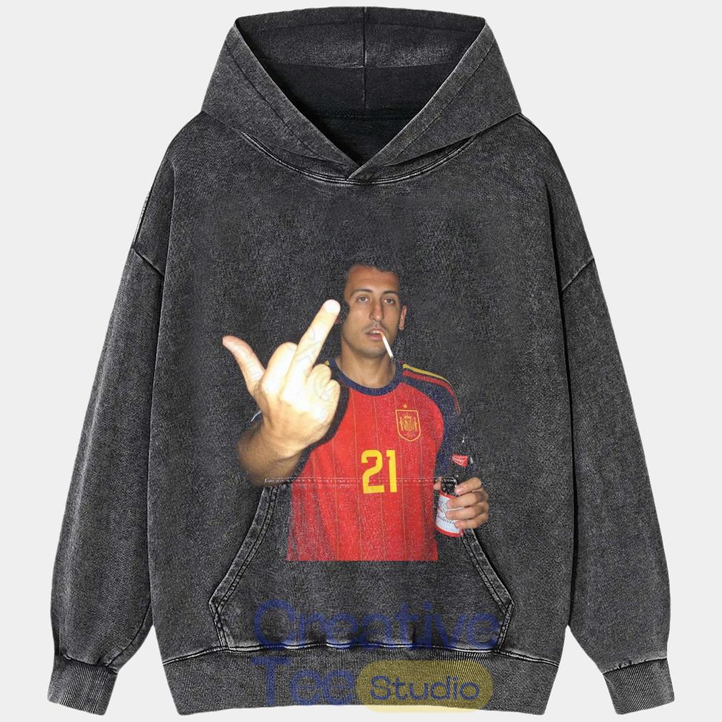 Spain Football Oyarzabal Drunk Middle Finger T-Shirt