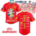 Spain Team European Football Championship UEFA EURO 2024 Personalized Baseball Jersey