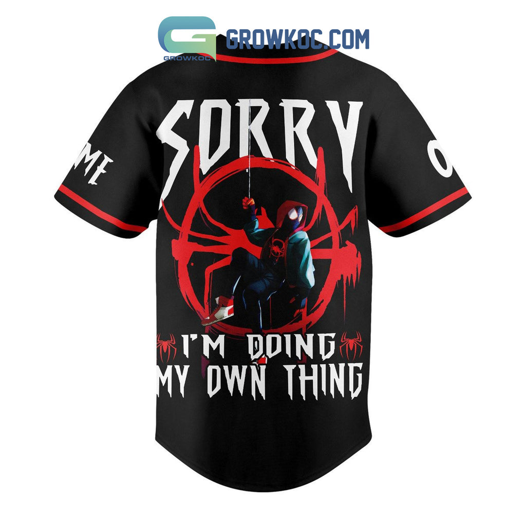 Spiderman Miles Morales Personalized Baseball Jersey