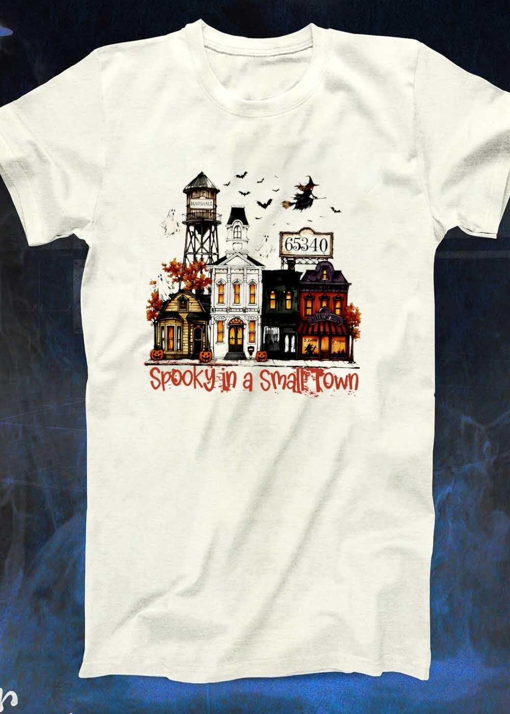 Spooky in a Small Town 65340 Marshall Halloween T-Shirt
