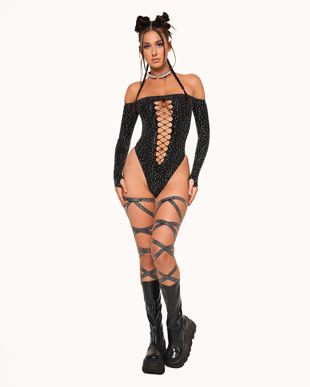 Spotlight Moments Rhinestone Bodysuit