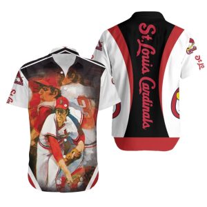 St Louis Cardinals 1980 Legend Players Oil Paint Hawaiian Shirt, St Louis Cardinals Hawaiian Shirt