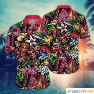 St Louis Cardinals MLB Flower Hawaii Shirt For Fans, Cardinals Hawaiian Shirt