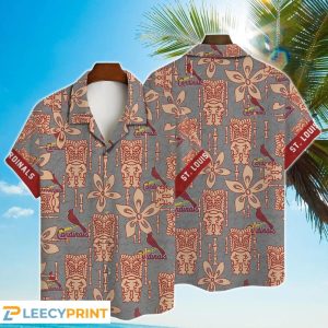 St Louis Cardinals Major League Baseball Tiki Hawaiian Shirt, Cardinals Hawaiian Shirt