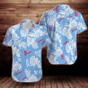 St. Louis Cardinals Tropical Flower Big And Tall Hawaiian Shirt, St Louis Cardinals Hawaiian Shirt