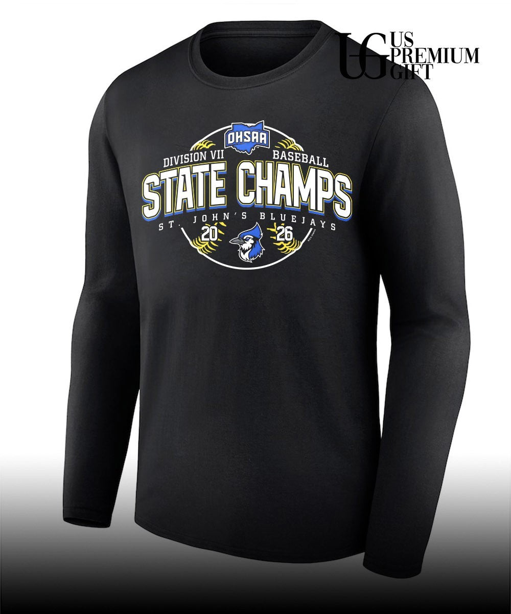 St. John’s Bluejays OHSAA Baseball D7 State Champions 2026 shirt