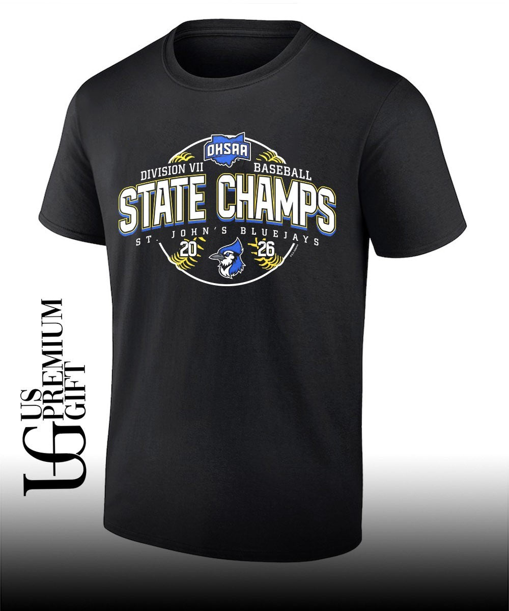 St. John’s Bluejays OHSAA Baseball D7 State Champions 2026 shirt