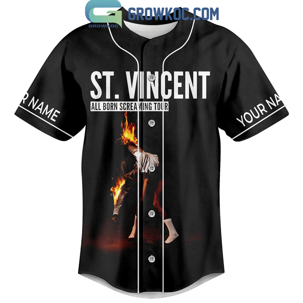 St. Vincent All Born Screaming Tour Personalized Baseball Jersey