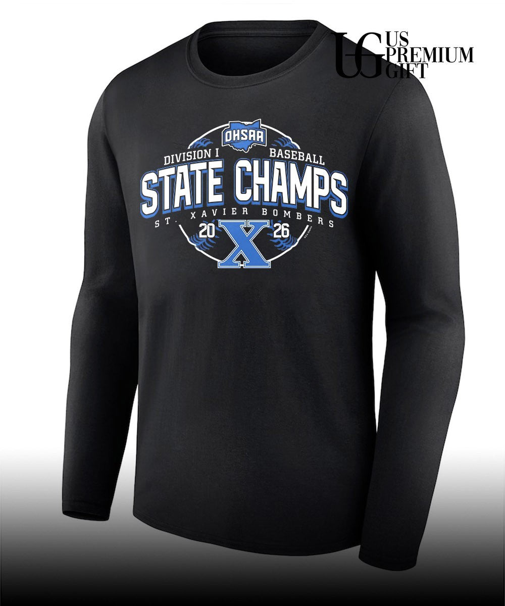 St. Xavier Bombers OHSAA Baseball D1 State Champions 2026 shirt