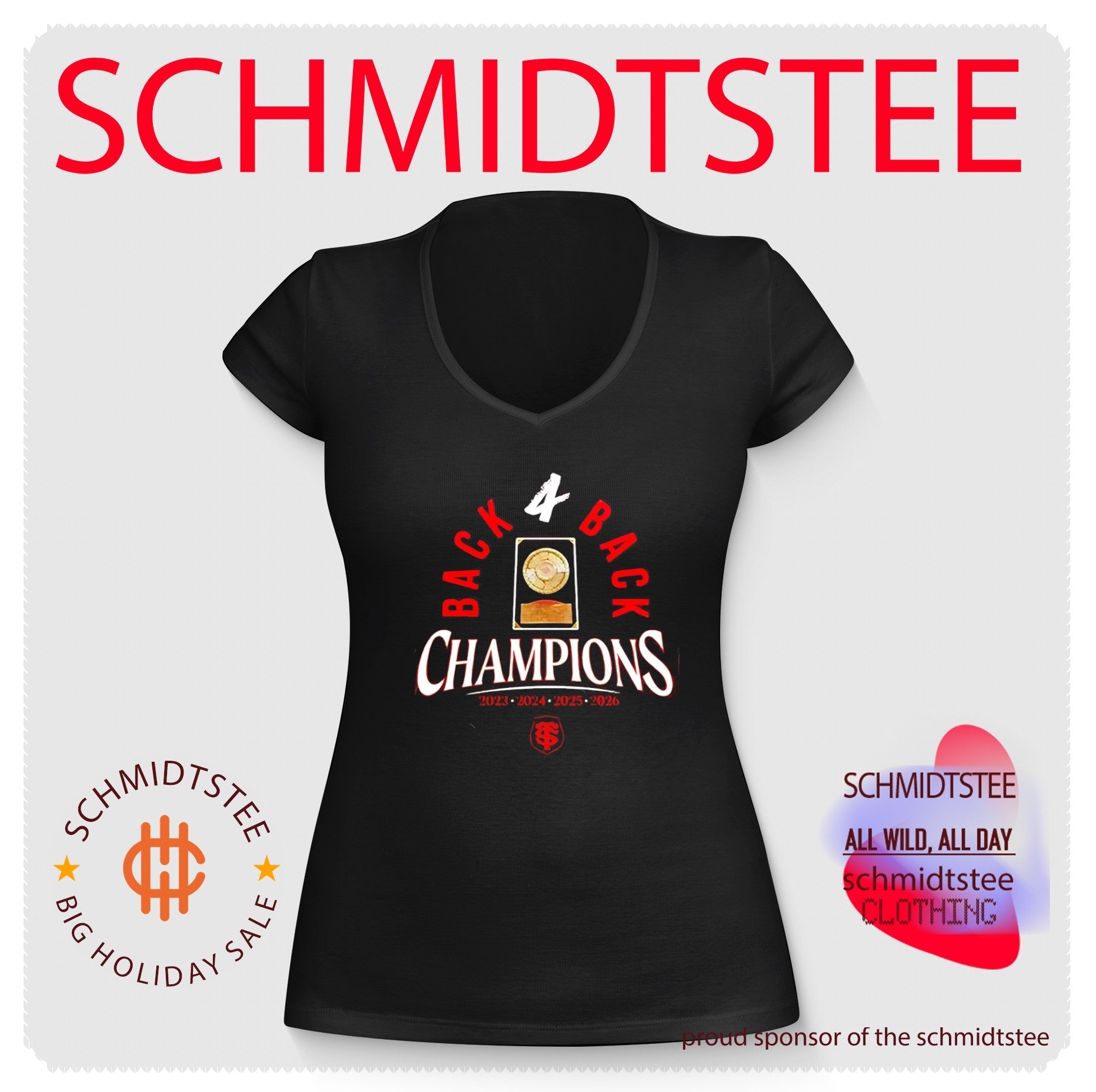 Stade Toulousain Rugby 2026 Back 4 Back Champions Locker Room shirt