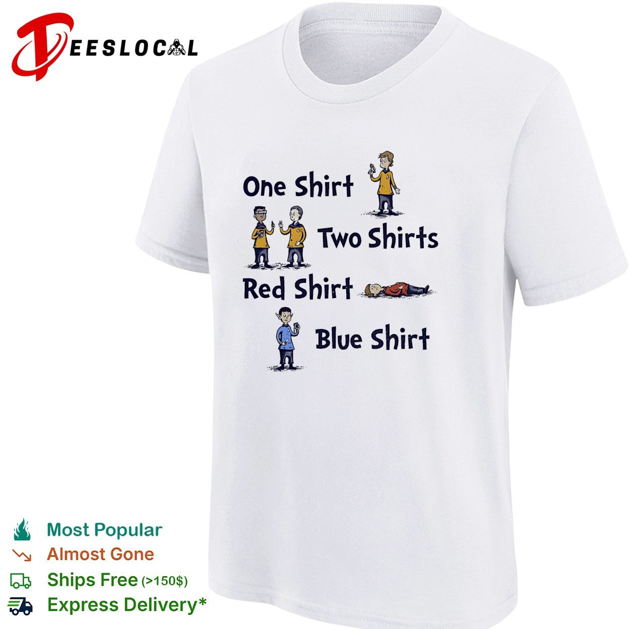 Star red shirt blue shirt meme shirt
