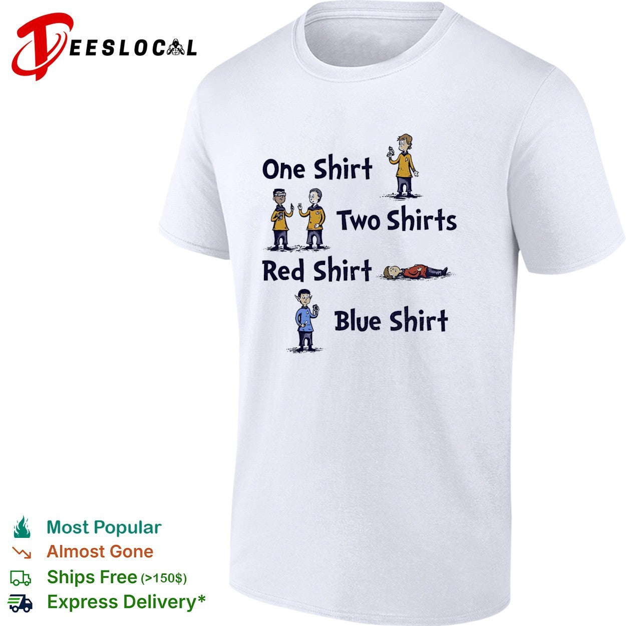Star red shirt blue shirt meme shirt
