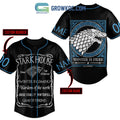 Stark House Game Of Thrones Winter Is Here Personalized Baseball Jersey
