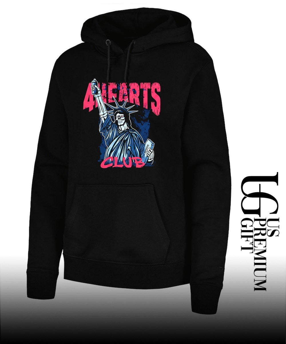 Statue of Liberty Skeleton 4hearts Club shirt