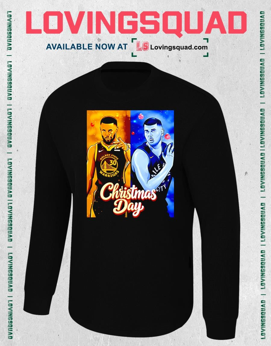 Stephen Curry Golden State Warriors vs Denver Nuggets Jokic Christmas Day T-Shirt