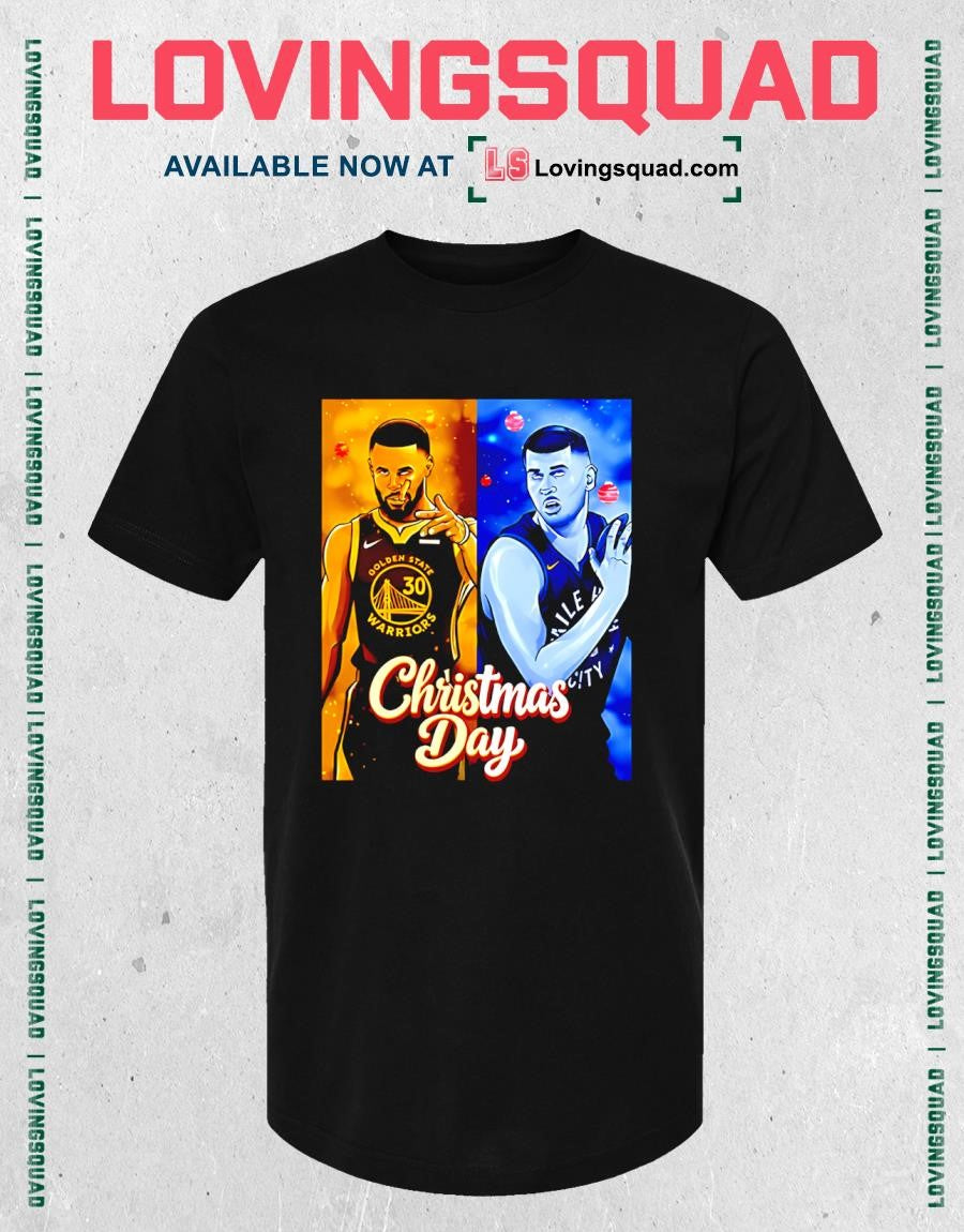Stephen Curry Golden State Warriors vs Denver Nuggets Jokic Christmas Day T-Shirt
